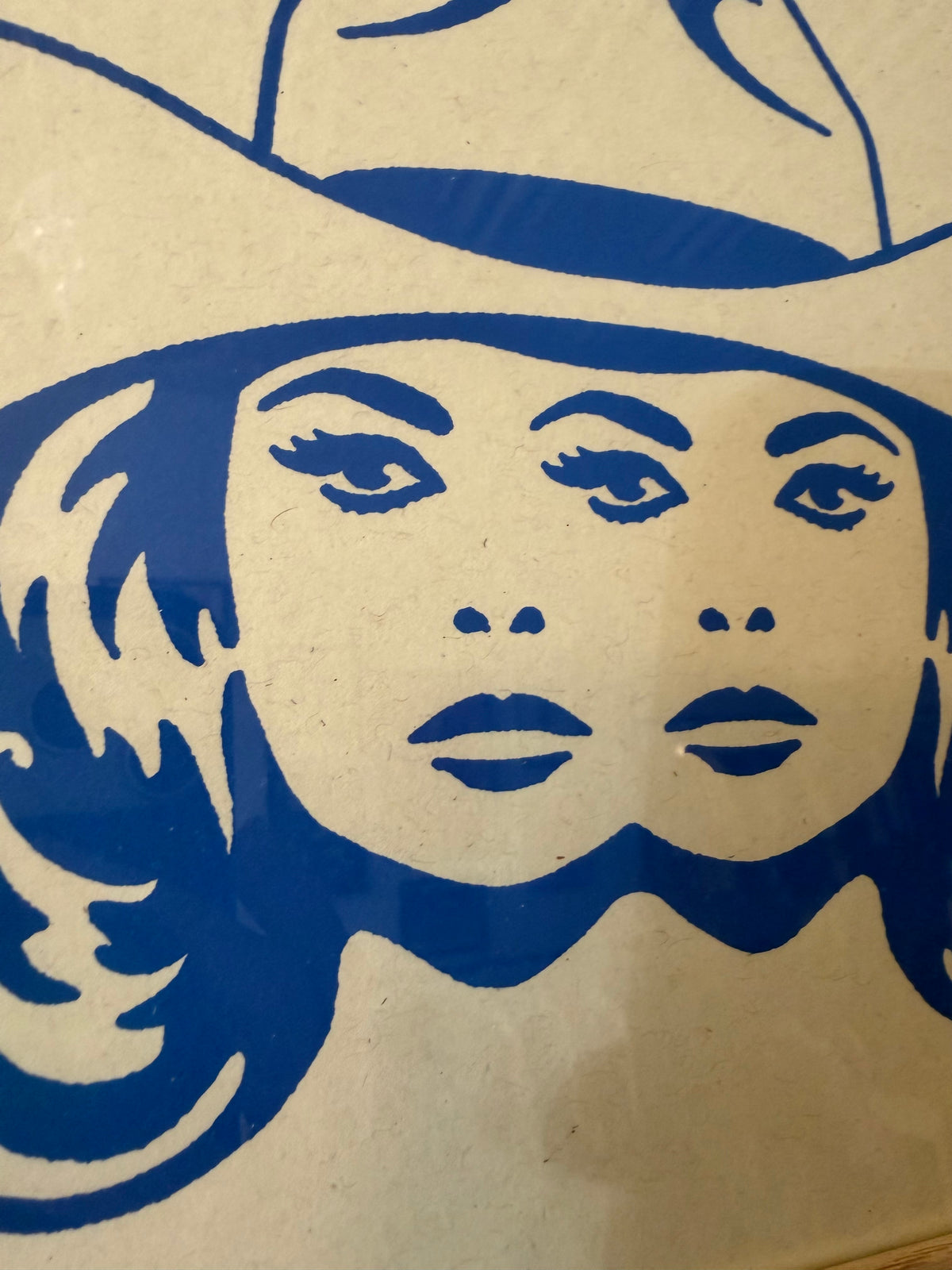 Steel Bison, Double Vision Cowgirl Signed 8" x 10" Silkscreen Print, framed