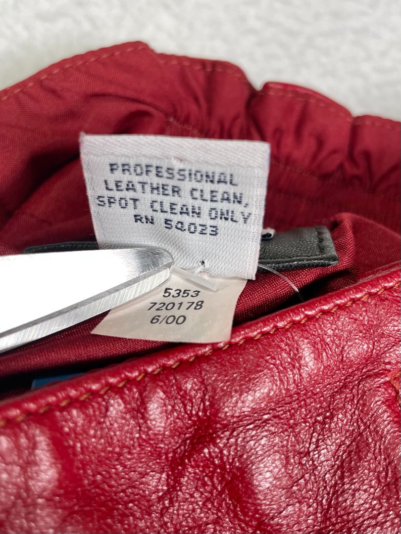 3-6 mo, babyGap, Red, Vintage 2000 real leather pleated skirt