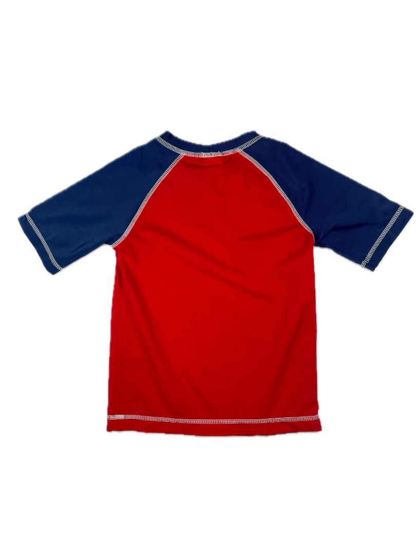 3/3T, Gymboree, Red, Short-sleeve rash guard w/ lobster, red/blue