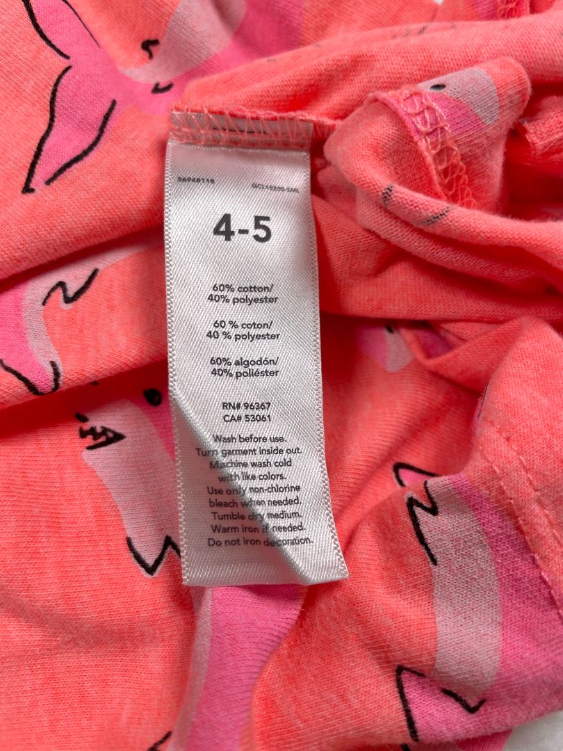 4-5, OshKosh B'Gosh, Pink, Neon shark t-shirt