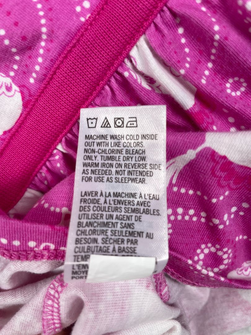 6-9 mo, Tea Collection, Pink, Flutter sleeve white lantern print dress