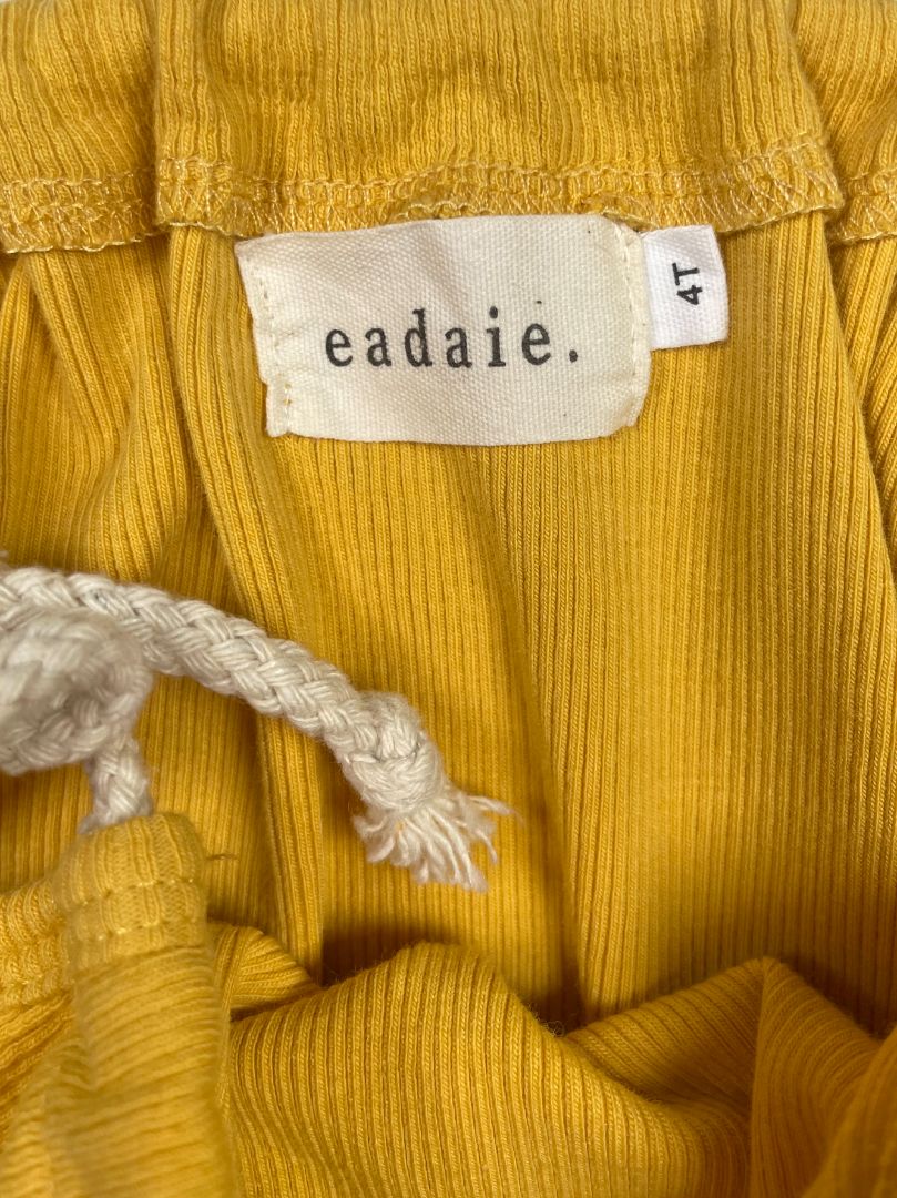 4/4T, Eadaie, Yellow, Rope strap ribbed bodysuit