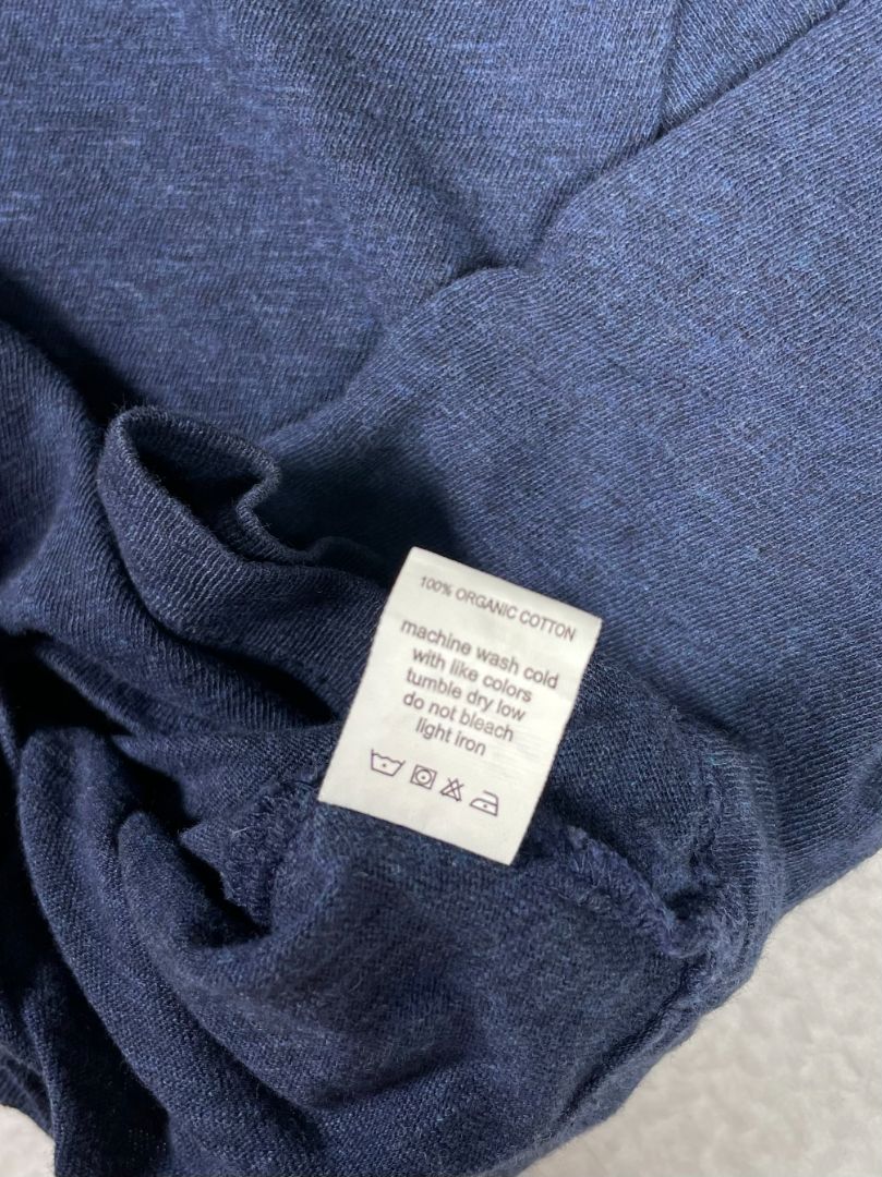 2/2T, Monica + Andy, Blue, Solid long-sleeve shirt, organic cotton