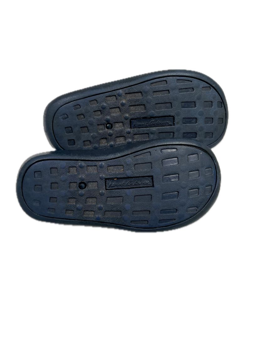 6 mo, Hanna Andersson, Blue, Water shoes, velcro strap, red stripe on back