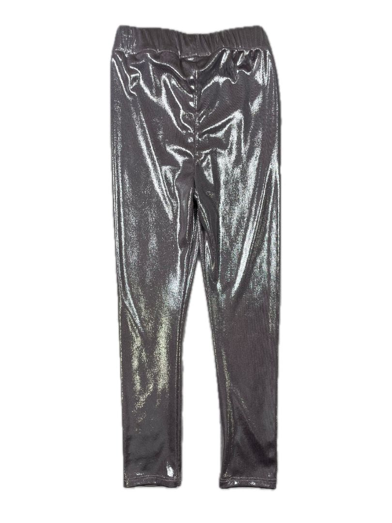 4/4T, Zara, Purple, Metallic lamé leggings