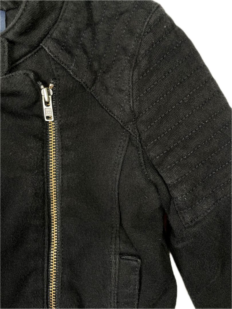 12-18 mo, babyGap, Black, Cotton motorcycle jacket