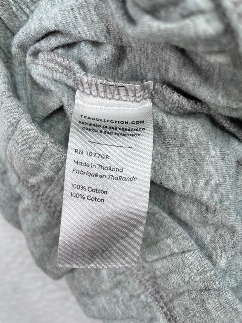 2/2T, Tea Collection, Grey, Solid drawstring joggers / leggings
