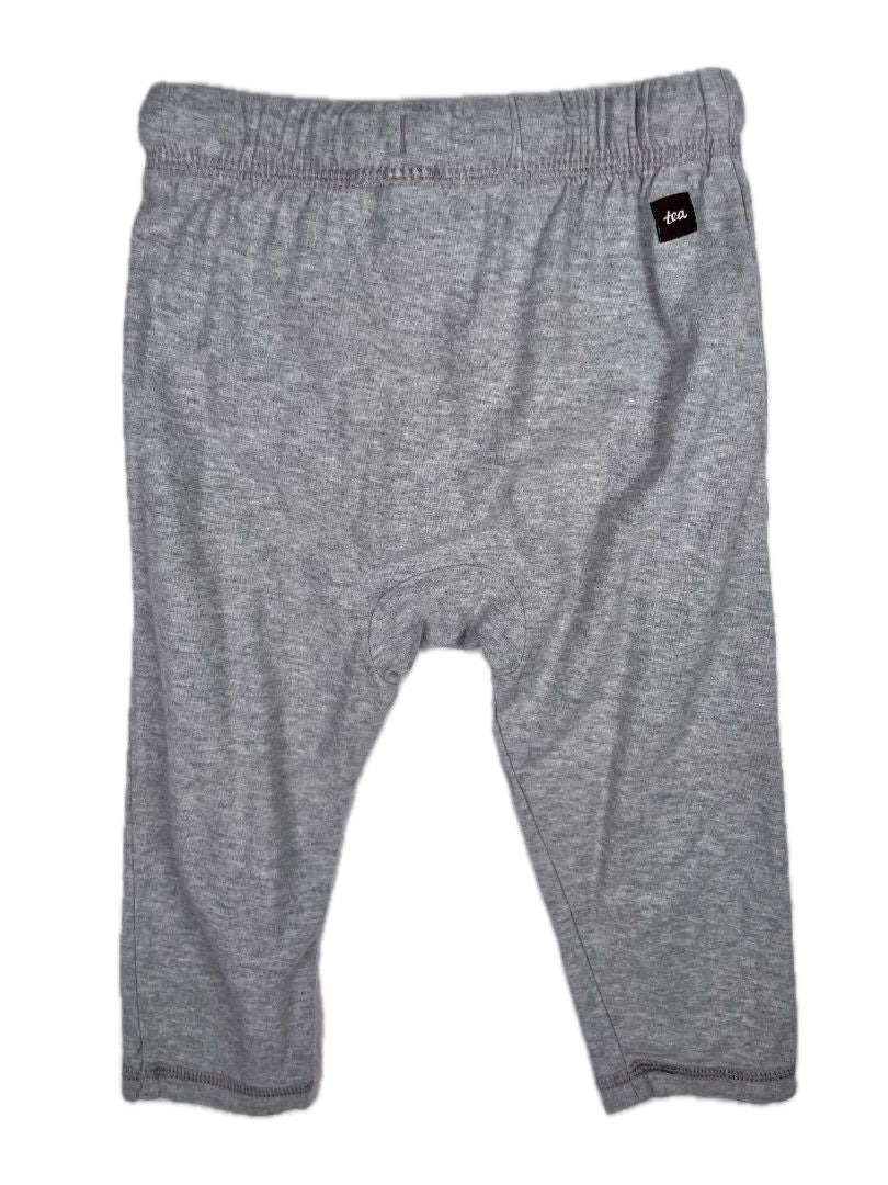 2/2T, Tea Collection, Grey, Solid drawstring joggers / leggings