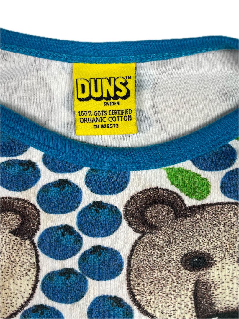 18-24 mo, DUNS Sweden, Blue, Blueberries & bears long-sleeve bodysuit