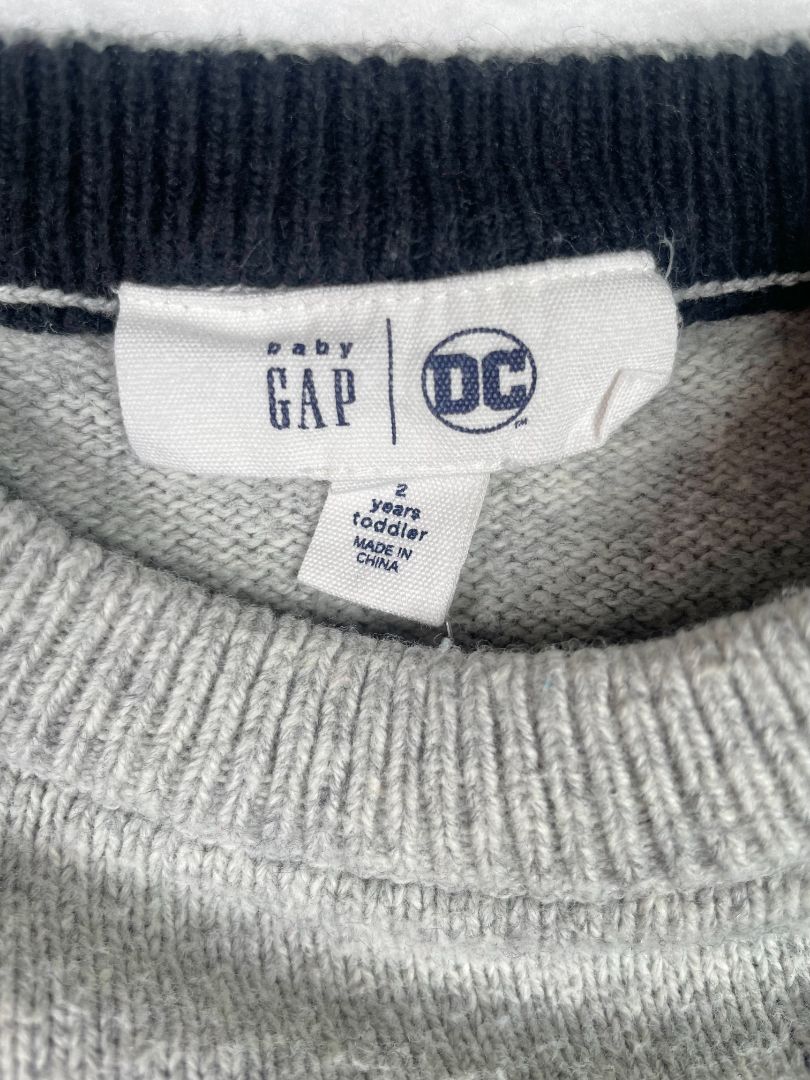 2/2T, babyGap, Grey, Batman sweater
