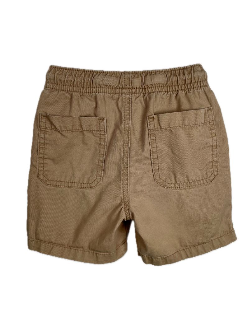 2/2T, Cat & Jack, Brown, Shorts with patterned drawstring