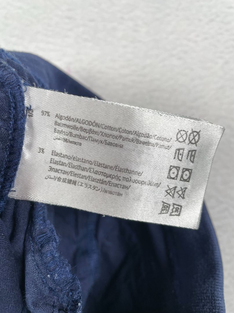 18 mo, Mayoral, Blue, Straight-leg twill drawstring pants