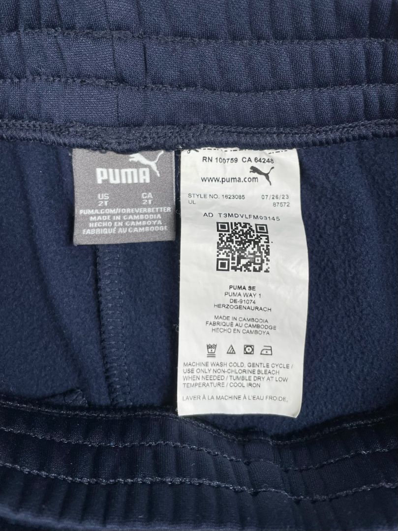 2/2T, PUMA, Blue, Two-tone sweatpants