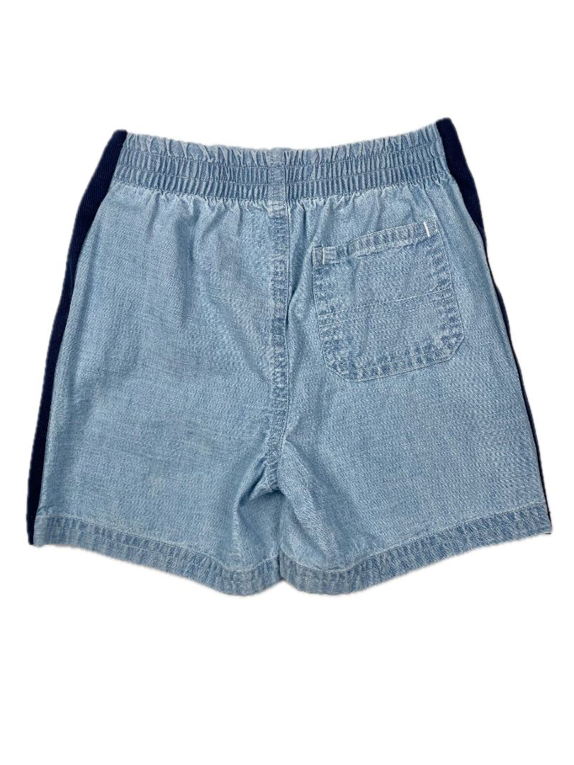 18 mo, Ralph Lauren, Blue, Chambray shorts with side stripes and number patch