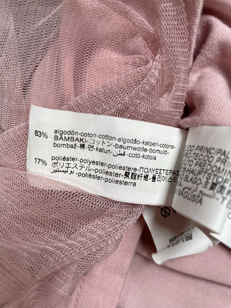 2-3, Zara, Grey, Barbie sweatshirt dress w/ pink tulle skirt