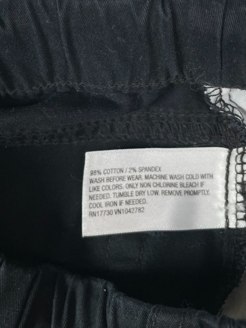 2/2T, Cat & Jack, Black, Drawstring woven joggers