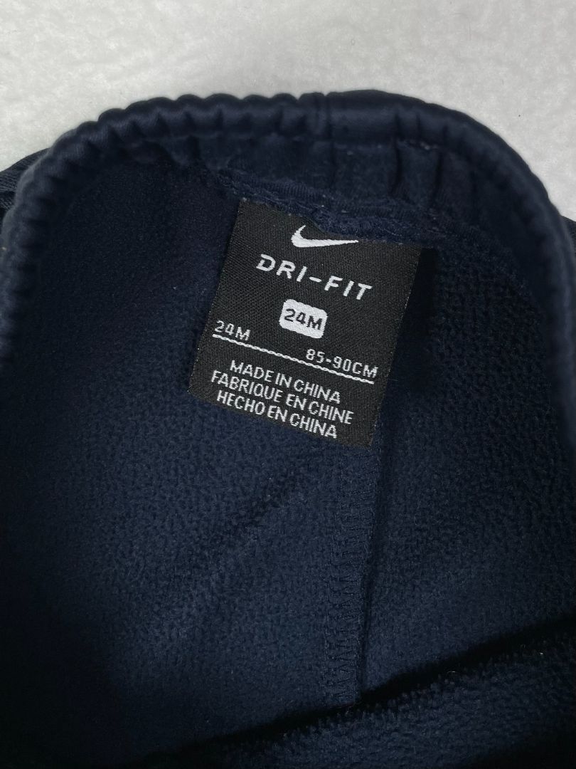 24 mo, Nike, Blue, Dri-fit pull-on sweatpants, red logo on left leg