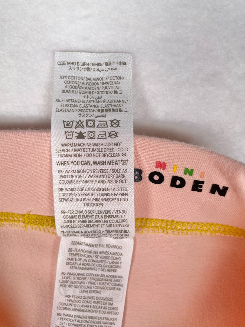 5-6, Boden, Pink, Solid cropped legging