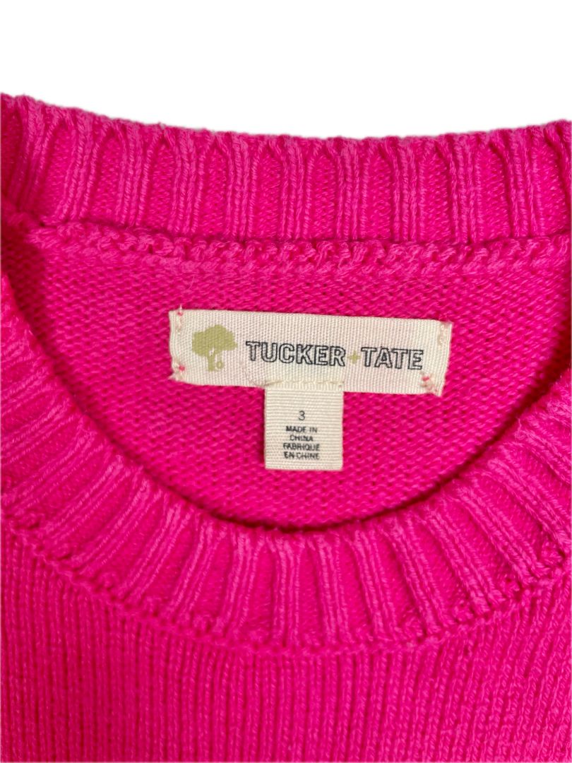 3/3T, Tucker + Tate, Pink, Crewneck pullover sweater