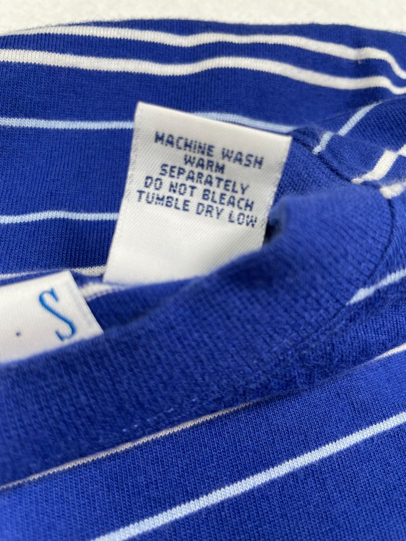 5-6, TKS, Blue, Vintage short-sleeve striped t-shirt