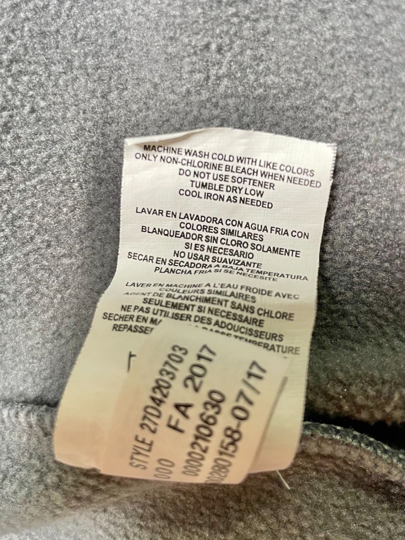3/3T, Under Armour, Grey, Zip-up hoodie, fleece-lined, green logo