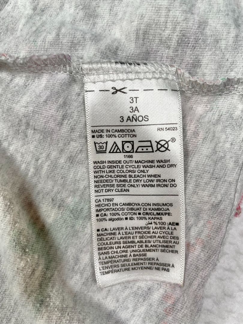 3/3T, Old Navy, Grey, Short-sleeve dinosaur dress