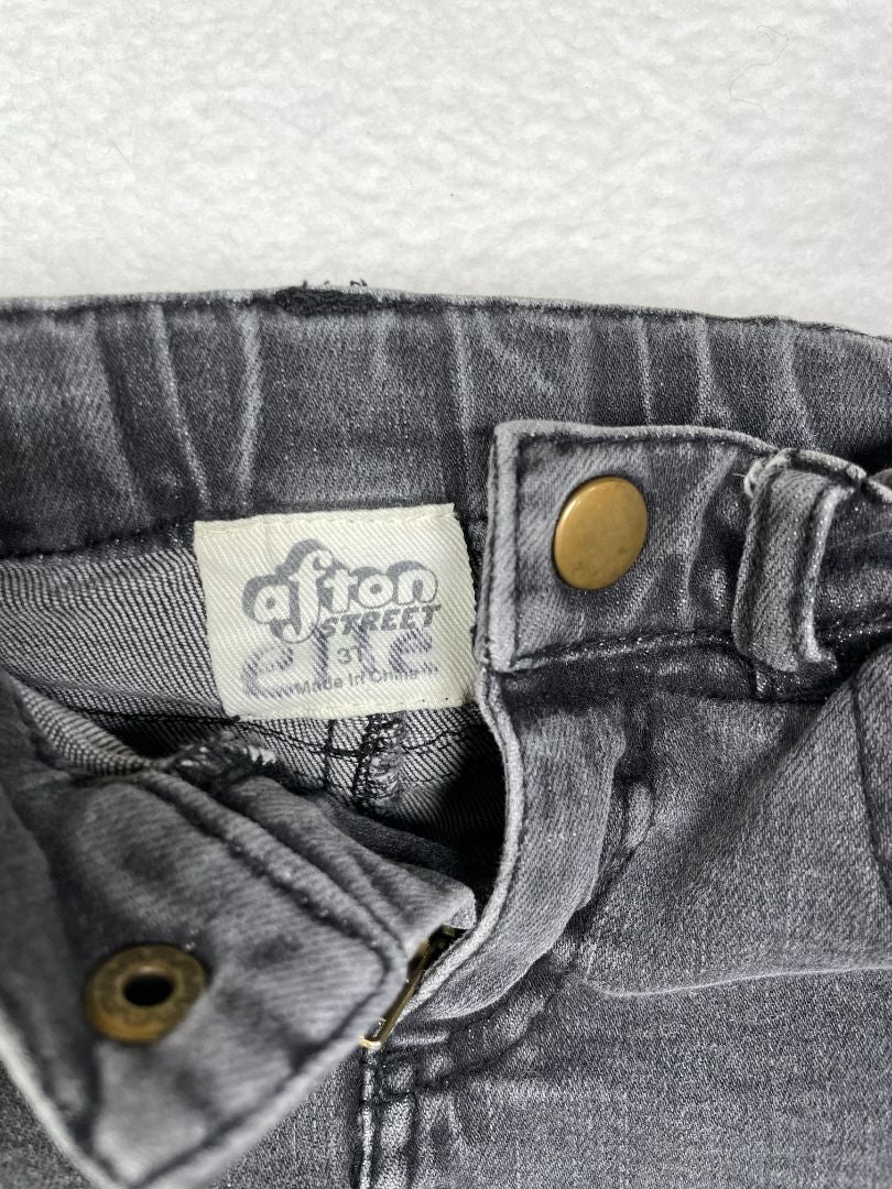 3/3T, Afton Street, Grey, Distressed skinny jeans with stretch, adjustable
