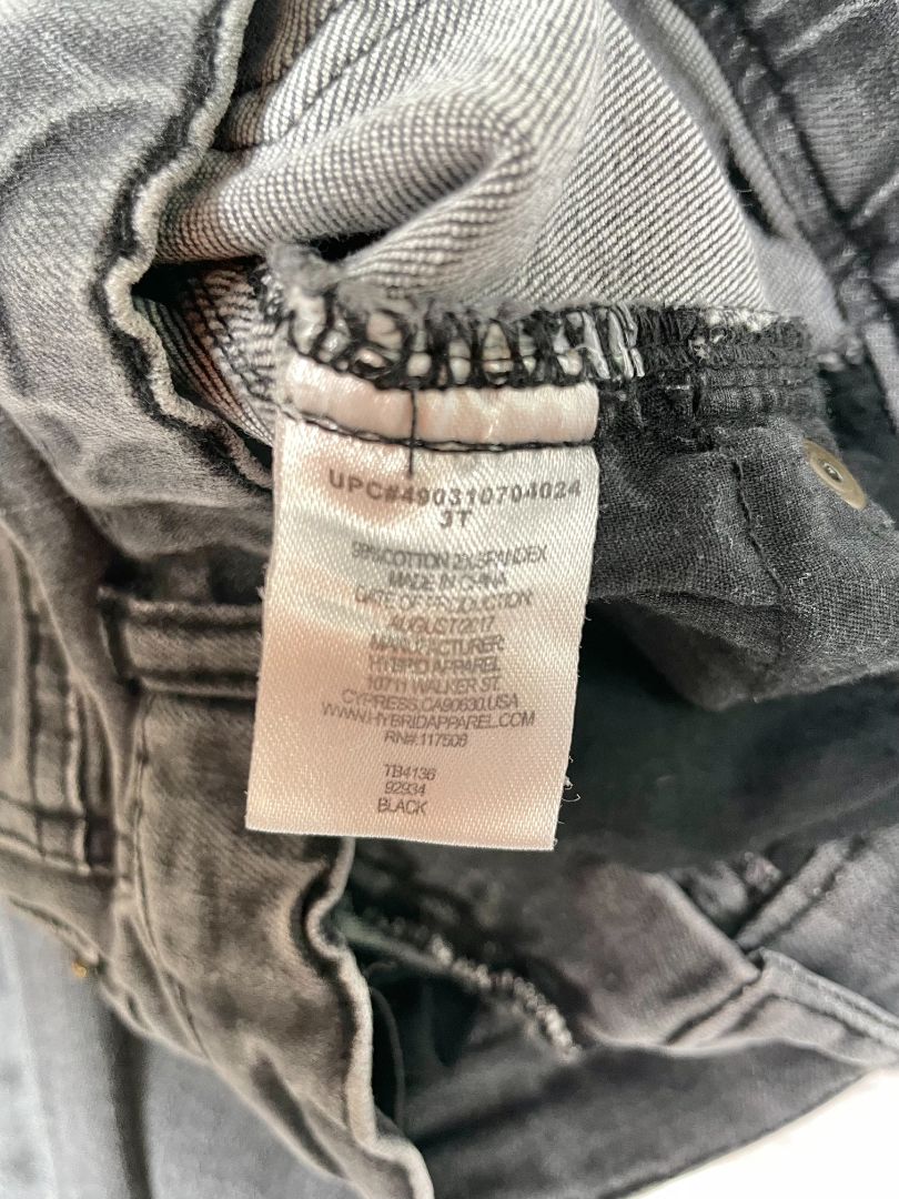 3/3T, Afton Street, Grey, Distressed skinny jeans with stretch, adjustable