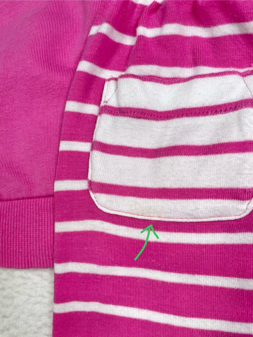 18-24 mo, Hanna Andersson, Pink, Zip-up hoodie with ears + striped leggings SET