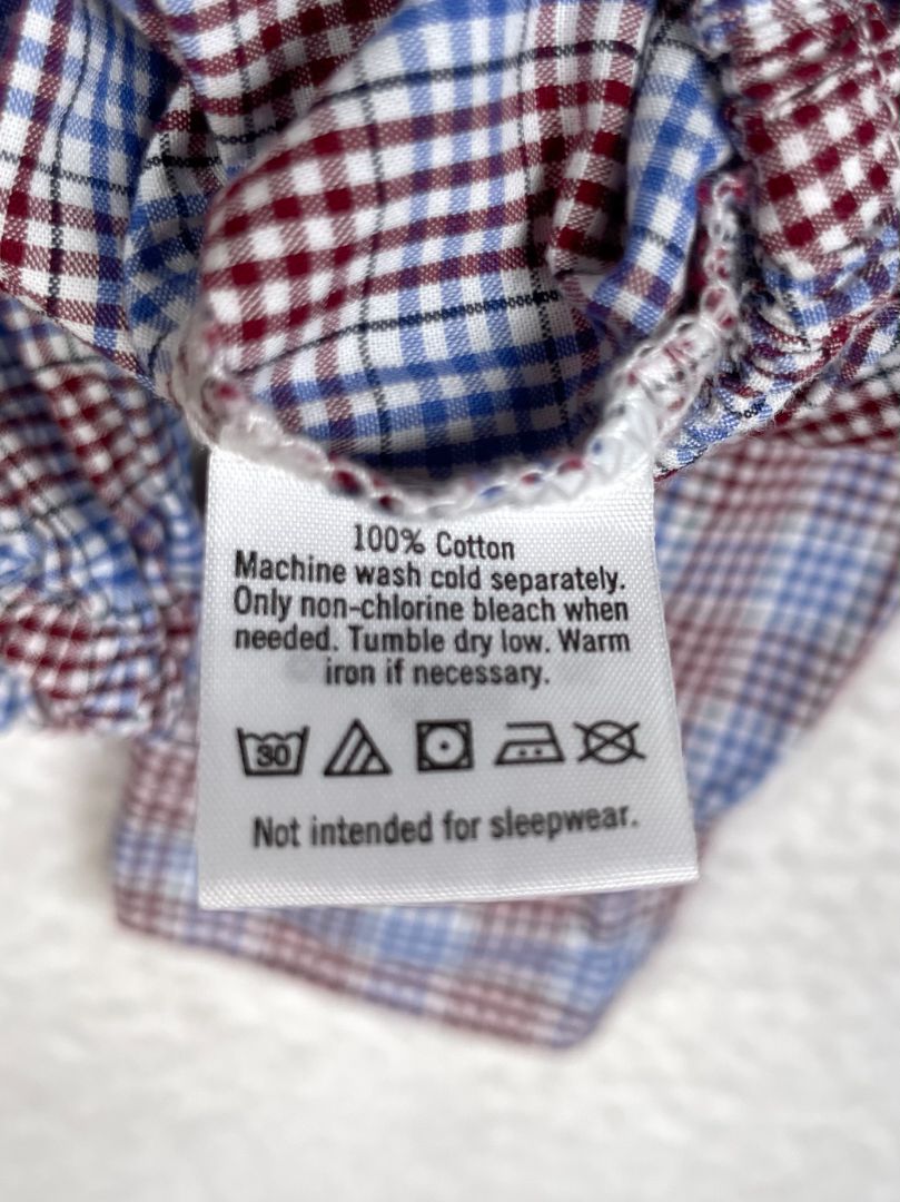 3-6 mo, Janie and Jack, Blue, Blue/red plaid long-sleeve button-up bodysuit
