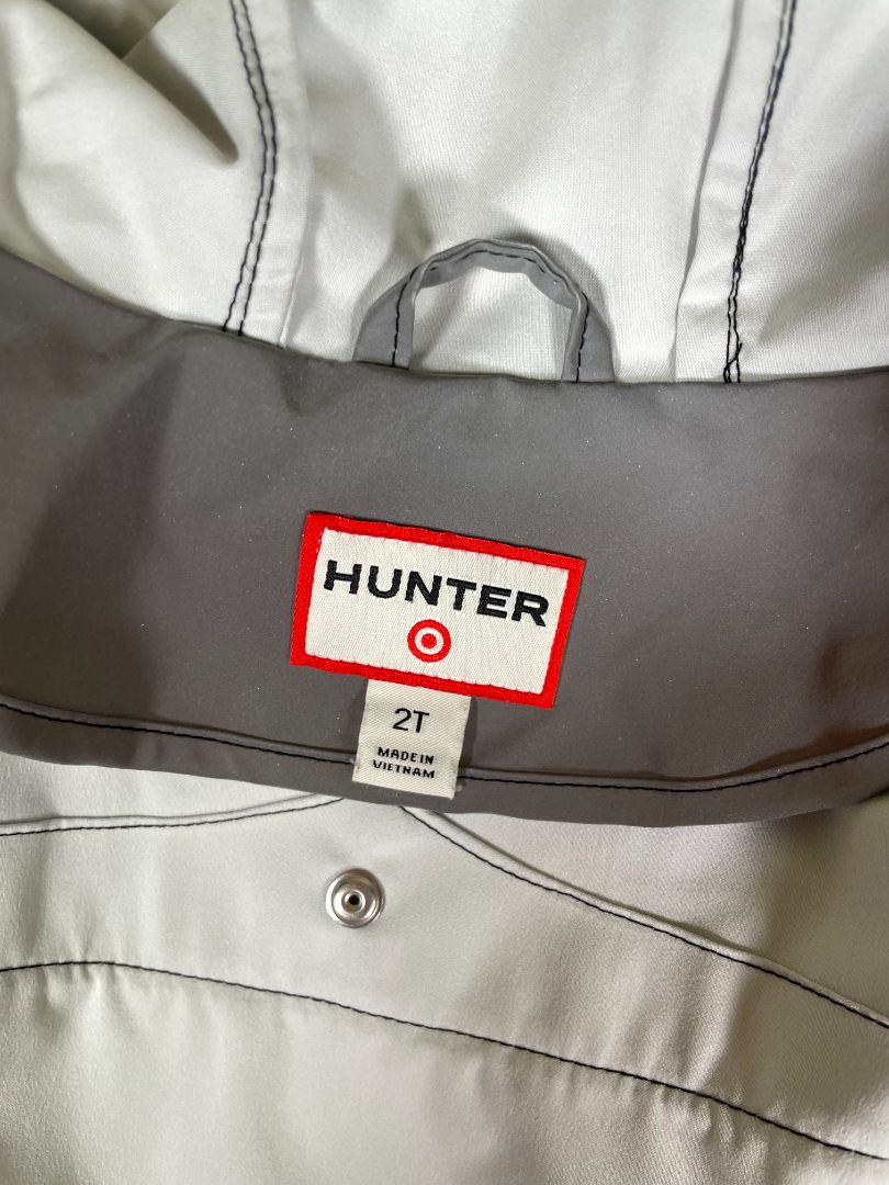 2/2T, Hunter x Target, Silver, SUPER reflective hooded rain jacket