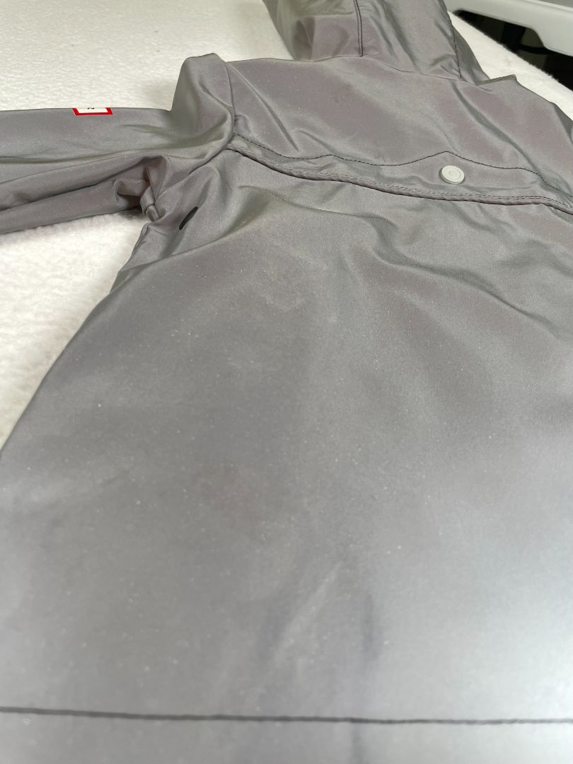 2/2T, Hunter x Target, Silver, SUPER reflective hooded rain jacket