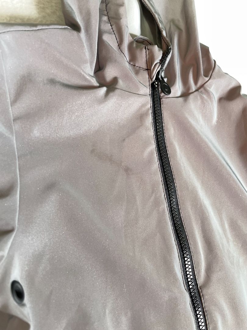 2/2T, Hunter x Target, Silver, SUPER reflective hooded rain jacket