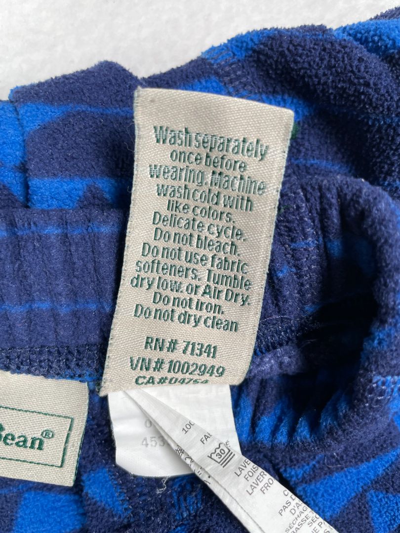 2/2T L.L.Bean, Blue, Fitness Fleece long-sleeve shirt + pants SET