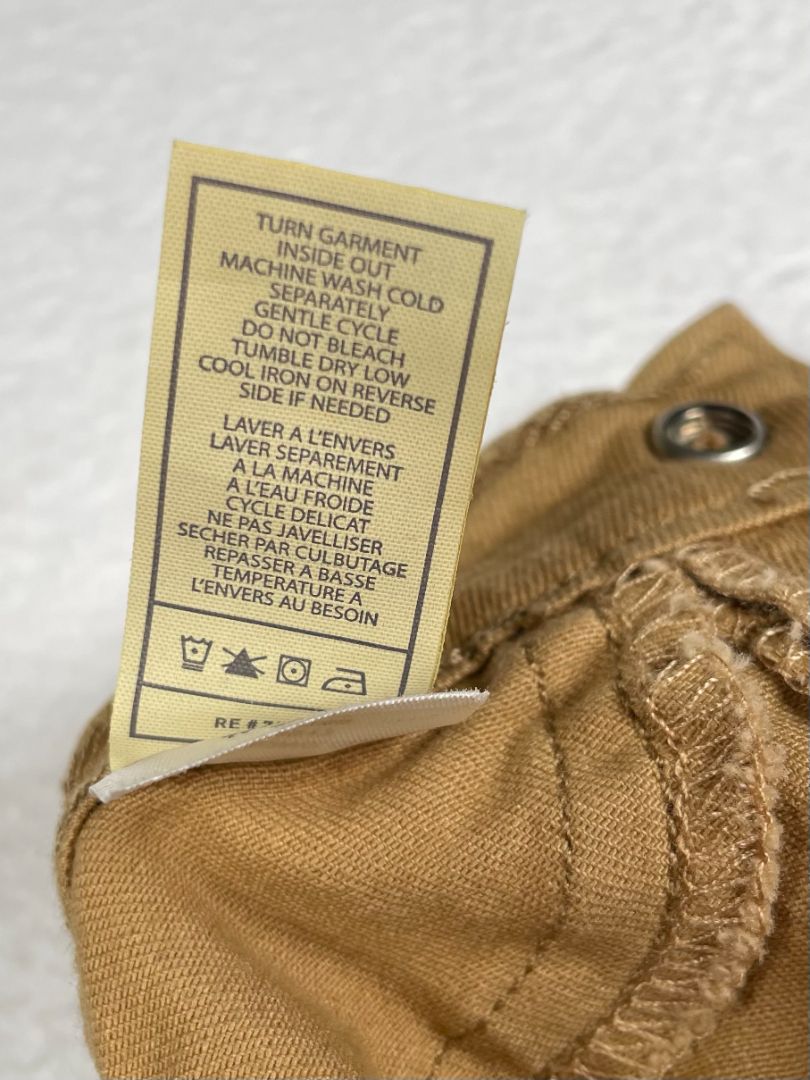12 mo, 7 for All Mankind, Brown, Stretch skinny jeans, elastic waist with snap