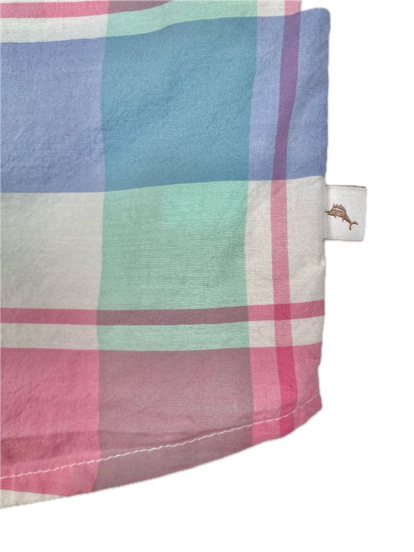 2/2T Tommy Bahama, Multi, Pastel plain short-sleeve button-up shirt
