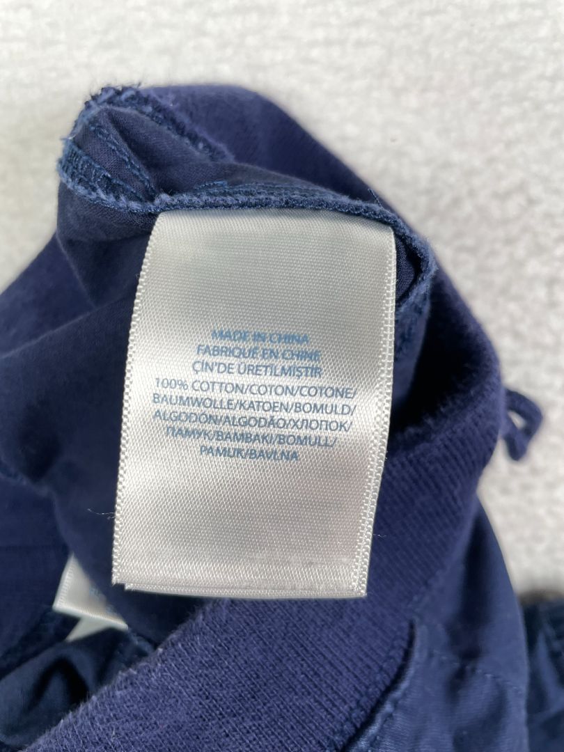 12 mo, Ralph Lauren, Blue, Pull-on chino jogger pants, decorative tie