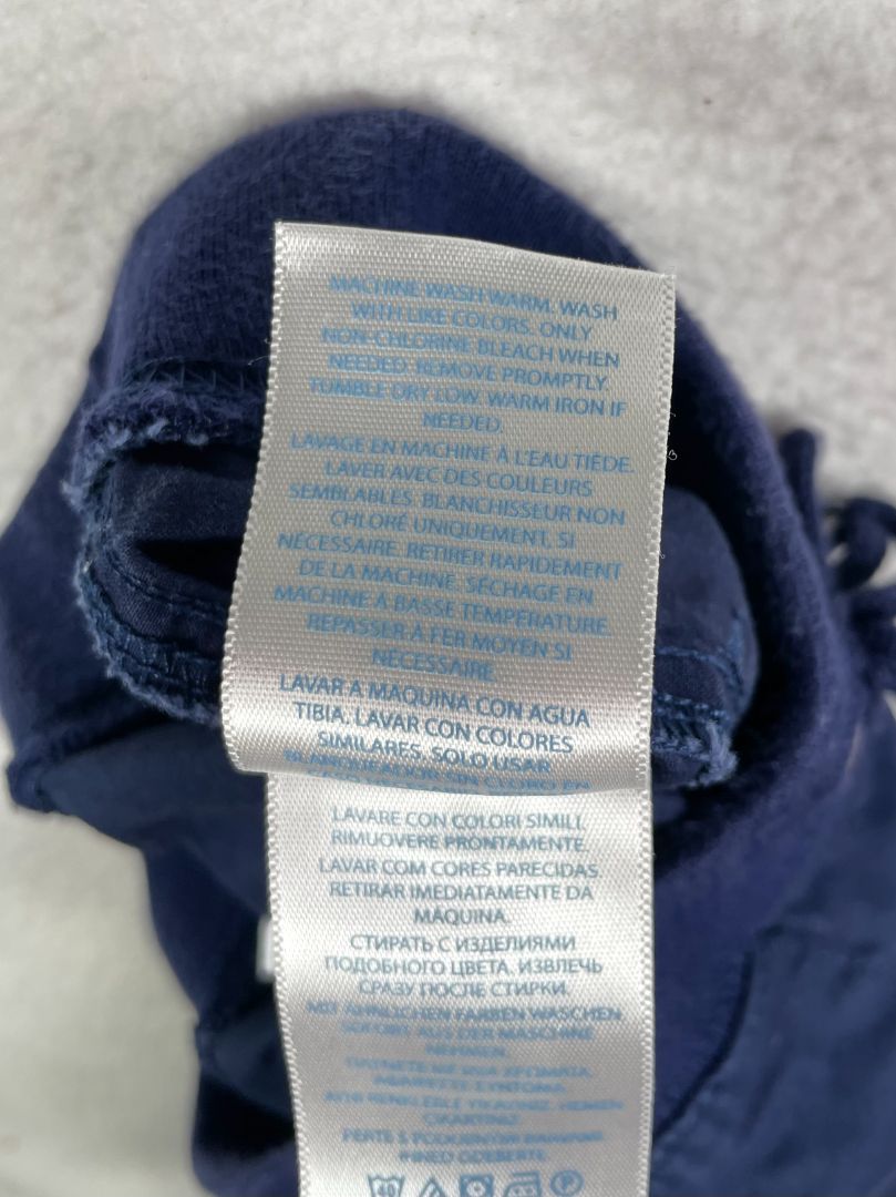 12 mo, Ralph Lauren, Blue, Pull-on chino jogger pants, decorative tie