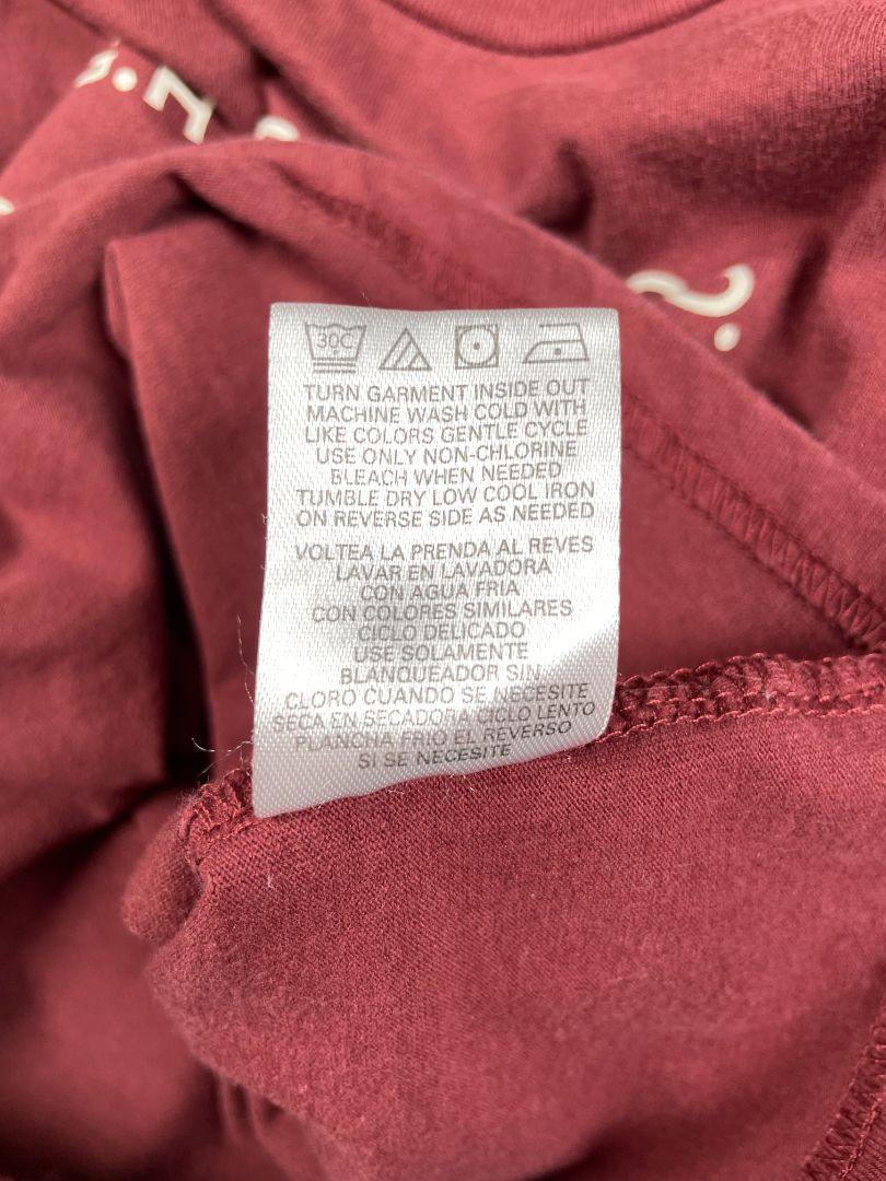 2/2T G.H. Bass & Co., Brown, Long-sleeve logo t-shirt, maroon