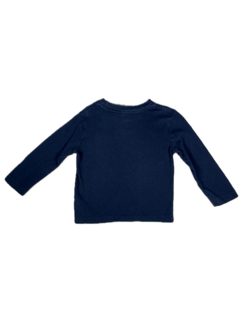 18-24 mo babyGap, Blue, Solid long-sleeve t-shirt w/ pocket, navy