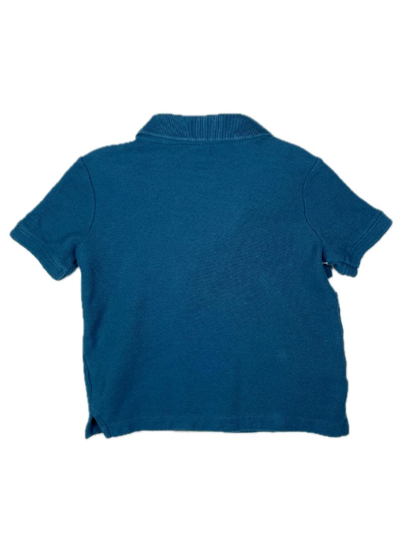2/2T, OshKosh B'Gosh, Blue, Short-sleeve polo shirt w/ two horizontal stripes