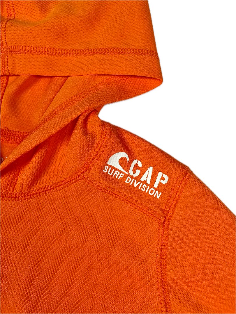 3/3T, babyGap, Orange, Activewear "Surf Division" hooded shirt / layer, front pocket