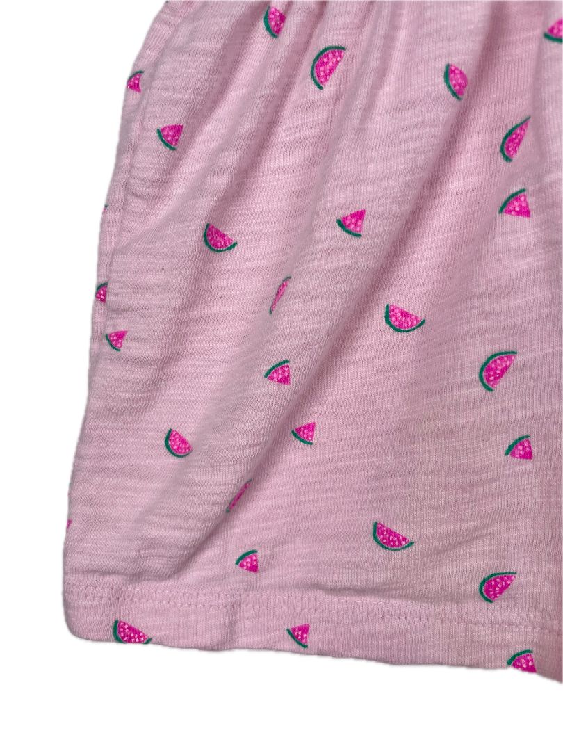 2/2T, babyGap, Pink, Watermelon print tank top, smocked chest w/ elastic ruffle straps