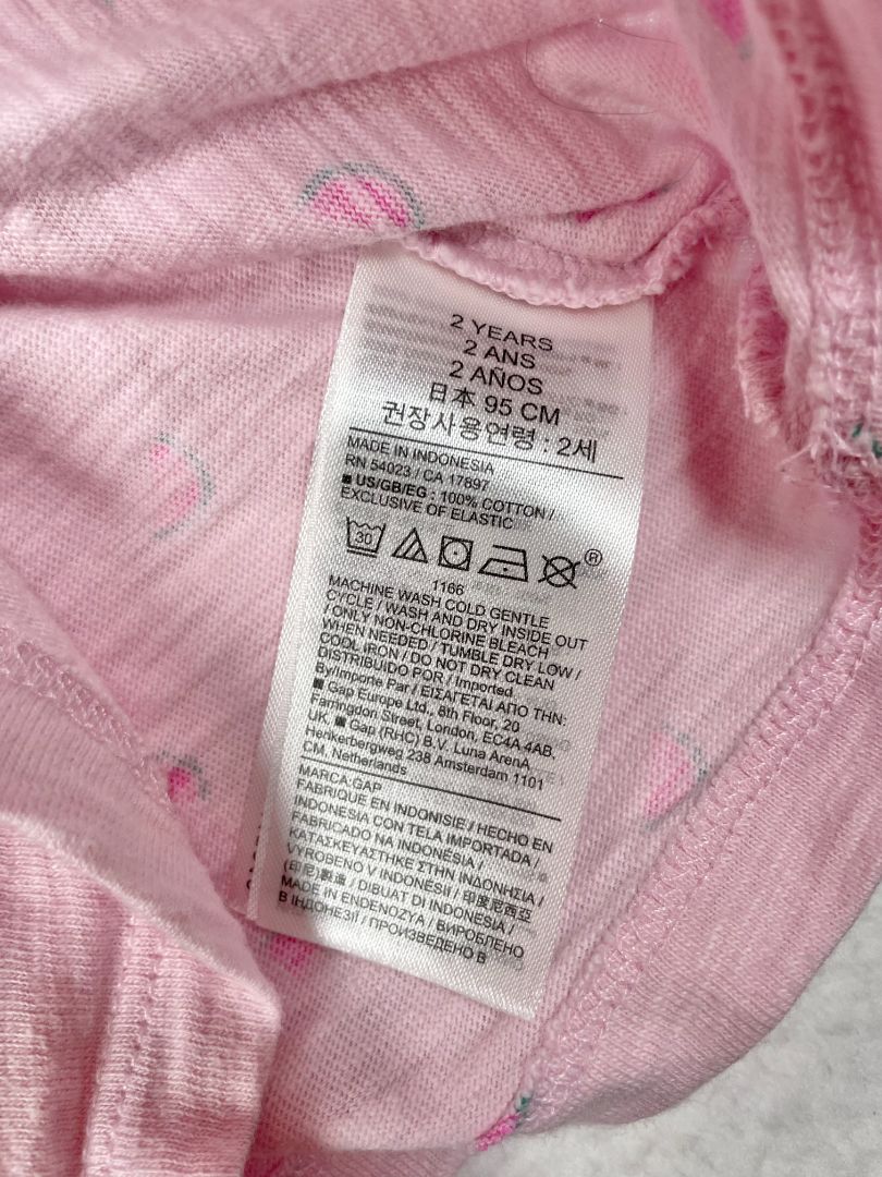 2/2T, babyGap, Pink, Watermelon print tank top, smocked chest w/ elastic ruffle straps