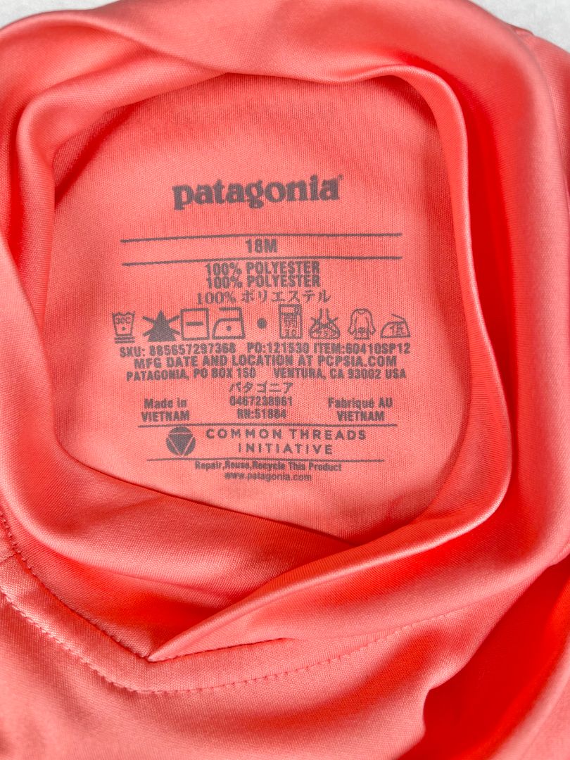 18 mo, Patagonia, Pink, Long-sleeve activewear shirt w/ neck coverage