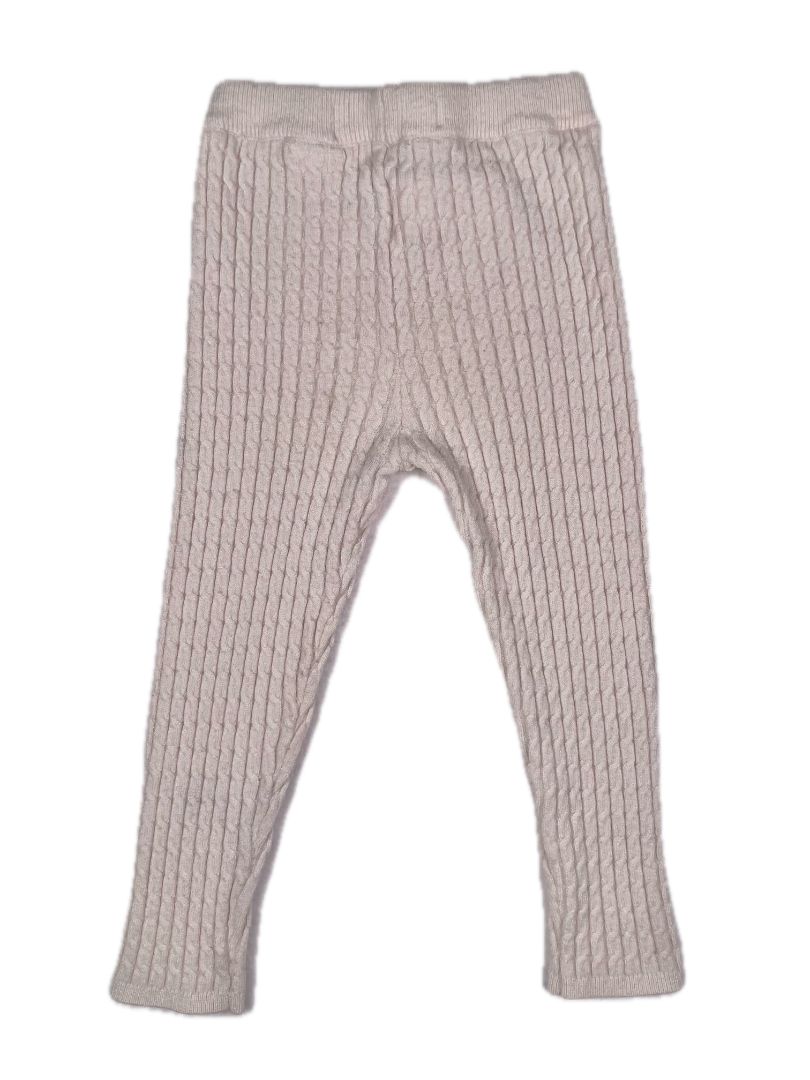 18-24 mo, Zara, Cream, Cable knit pull-on leggings