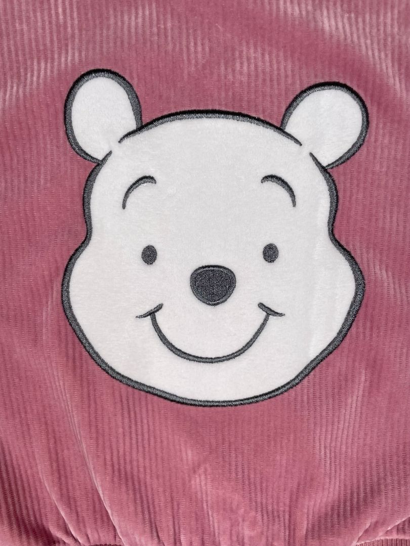 2/2T, Disney, Pink, Winnie the Pooh ribbed velour pullover sweatshirt, ruffles at shoulders
