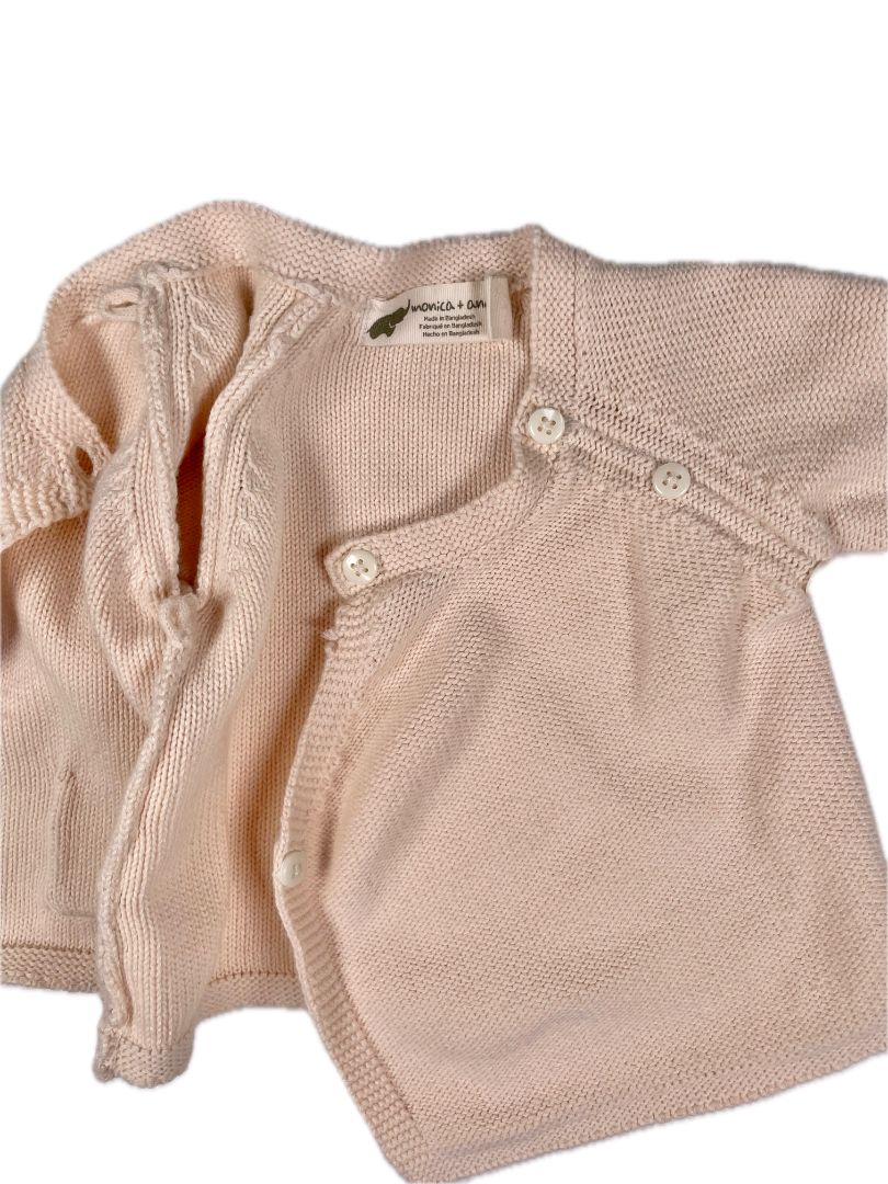 Newborn, Monica + Andy, Cream, Sweater knit top + leggings SET