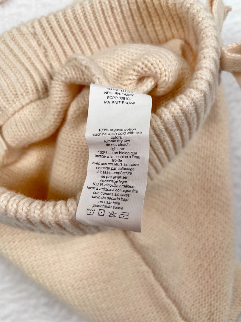 Newborn, Monica + Andy, Cream, Sweater knit top + leggings SET