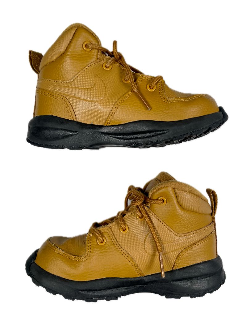 Size 10C, Nike, Brown, Manoa lace-up leather boot